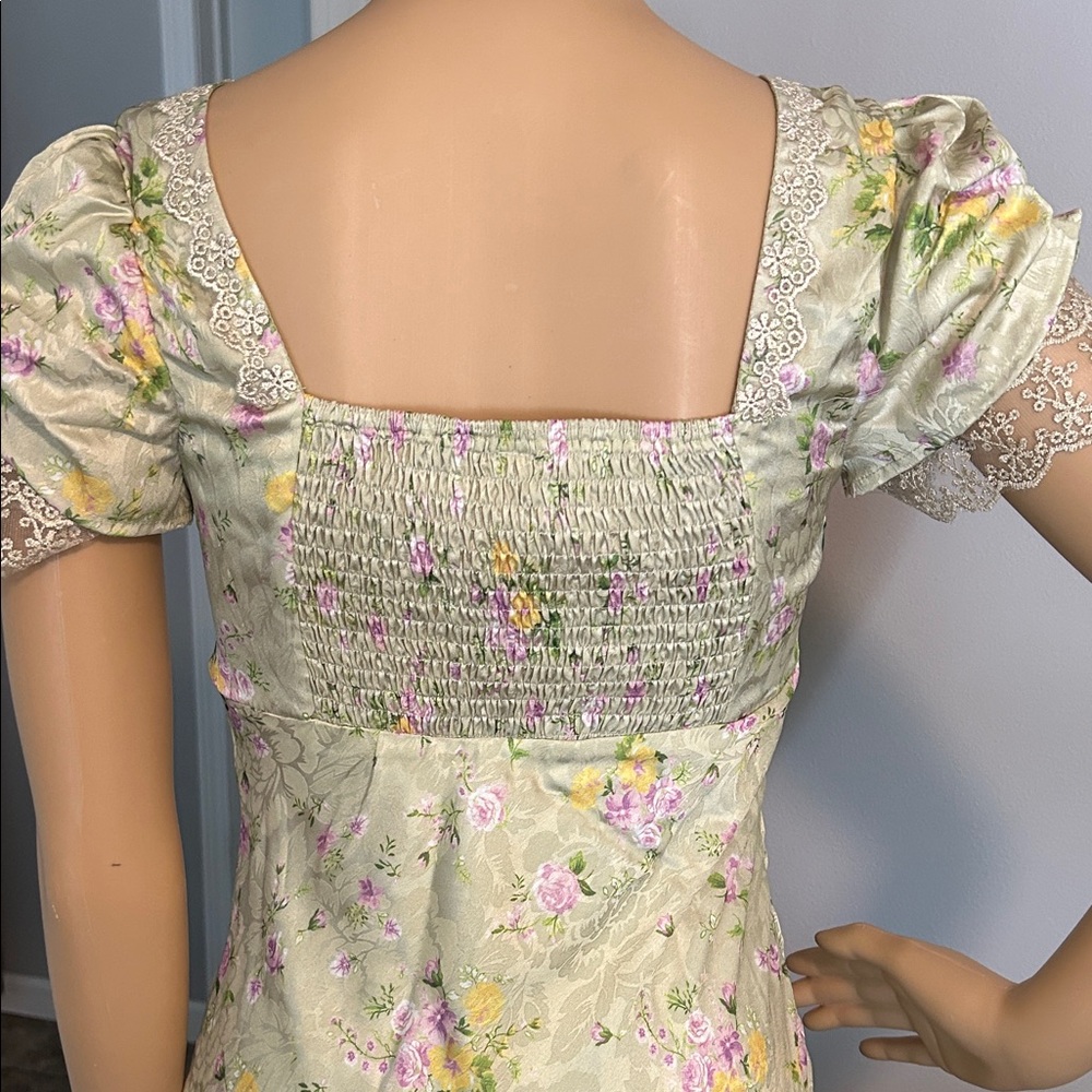 Lait Collection Floral Ruffle Maxi Dress NWT - Picture 6 of 11